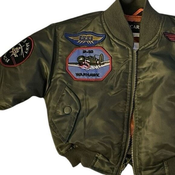 Oscar Kids Patchwork Bomber Jacket - Picture 3 of 7